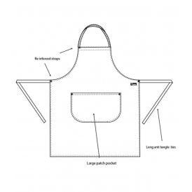 Dennys Bib Apron with Pocket