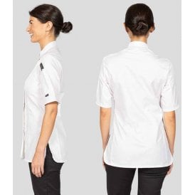 Dennys Ladies Short Sleeve Premium Chef's Jacket
