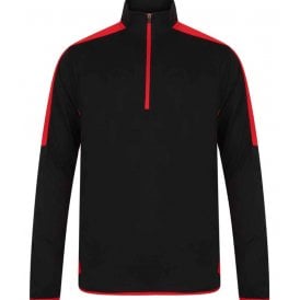 Finden + Hales Contrast Zip Neck Midlayer Top