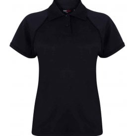 Finden + Hales Ladies Performance Piped Polo Shirt