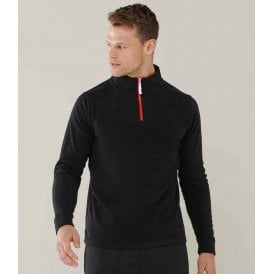 Finden + Hales Zip Neck Piped Micro Fleece