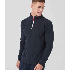 Finden + Hales Zip Neck Piped Micro Fleece