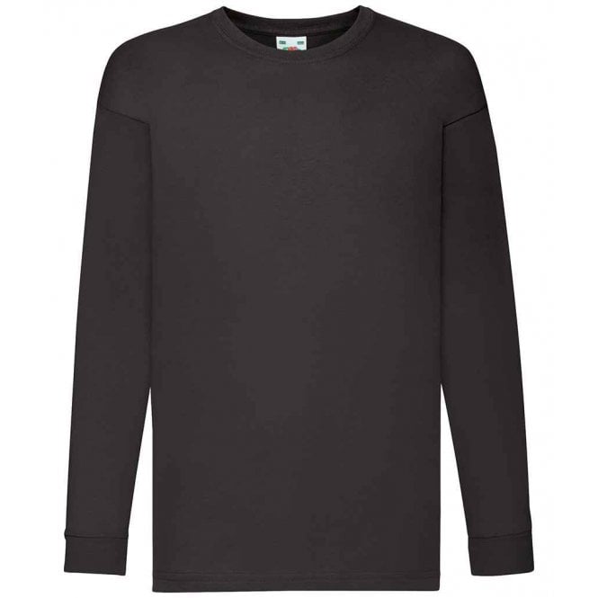 Fruit of the Loom  Kids Long Sleeve Value T-Shirt