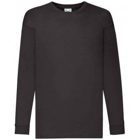 Fruit of the Loom Kids Long Sleeve Value T-Shirt