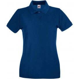 Fruit of the Loom Lady-Fit Premium Cotton Piqué Polo Shirt