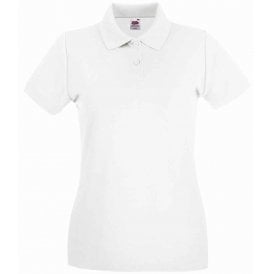 Fruit of the Loom Lady-Fit Premium Cotton Piqué Polo Shirt