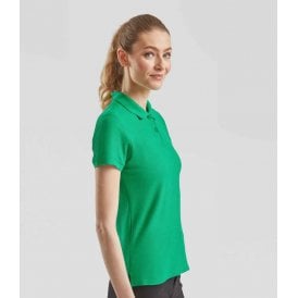 Fruit of the Loom Lady-Fit Premium Cotton Piqué Polo Shirt