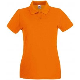 Fruit of the Loom Lady-Fit Premium Cotton Piqué Polo Shirt