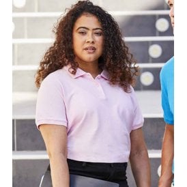 Fruit of the Loom Lady-Fit Premium Cotton Piqué Polo Shirt