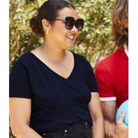 Fruit of the Loom Lady Fit Value V Neck T-Shirt