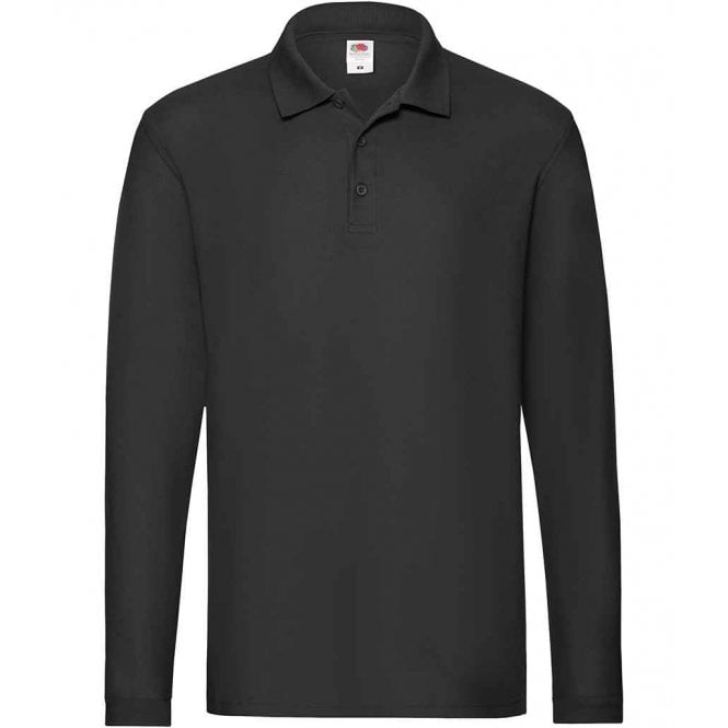 Fruit of the Loom  Premium Long Sleeve Cotton Piqué Polo Shirt