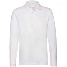 Fruit of the Loom Premium Long Sleeve Cotton Piqué Polo Shirt