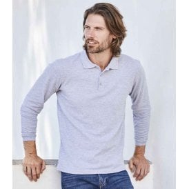 Fruit of the Loom Premium Long Sleeve Cotton Piqué Polo Shirt