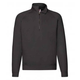 Fruit of the Loom Premium Zip Neck Sweatshirt
