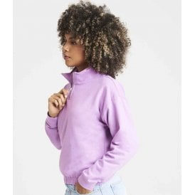 AWDis Ladies Cropped 1/4 Zip Sweatshirt