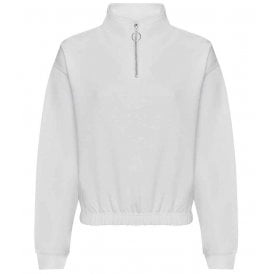 AWDis Ladies Cropped 1/4 Zip Sweatshirt