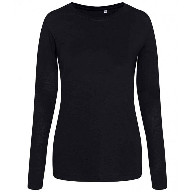 Just Ts AWDis Ladies Long Sleeve Tri-Blend T-Shirt