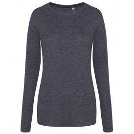 AWDis Ladies Long Sleeve Tri-Blend T-Shirt