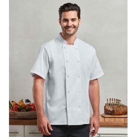 Premier Coolchecker® Short Sleeve Chef's Jacket
