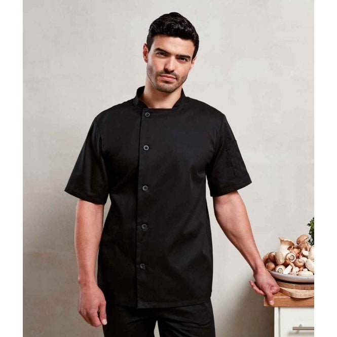 Premier  Essential Short Sleeve Chef's Jacket