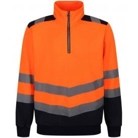 Regatta High Visibility Pro 1/4 Zip Sweatshirt
