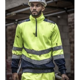 Regatta High Visibility Pro 1/4 Zip Sweatshirt