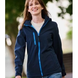 Regatta Ladies Venturer Three Layer Hooded Soft Shell Jacket