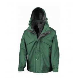 Result 3-in-1 Waterproof Zip and Clip Fleece Lined Jacket