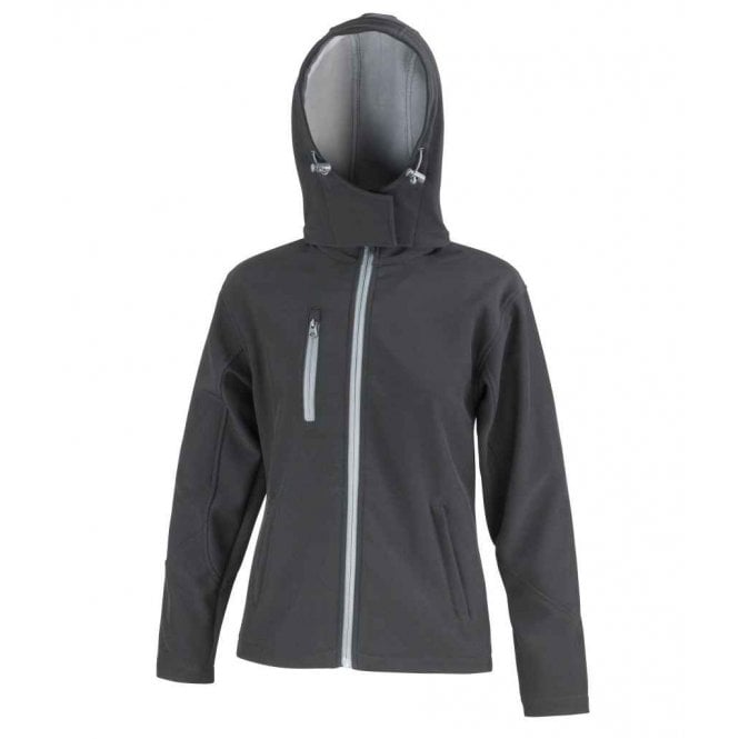 Result Core  Ladies Hooded Soft Shell Jacket