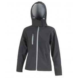 Result Core Ladies Hooded Soft Shell Jacket