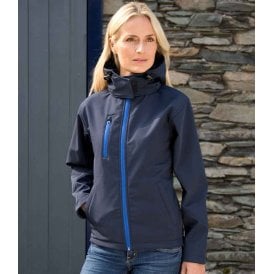 Result Core Ladies Hooded Soft Shell Jacket