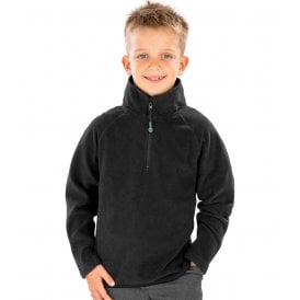 Result Genuine Recycled Kids Zip Neck Micro Fleece