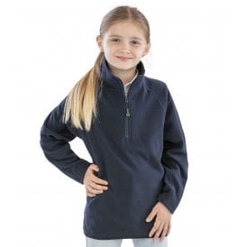Result Genuine Recycled Kids Zip Neck Micro Fleece