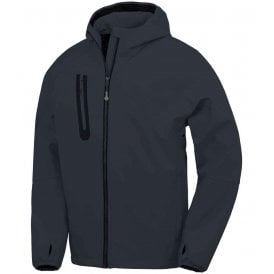 Result Recycled Three Layer Printable Hooded Soft Shell Jacket