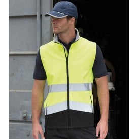 Result Safe-Guard Printable Safety Soft Shell Gilet