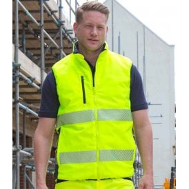 Result Safe-Guard Reversible Soft Padded Gilet
