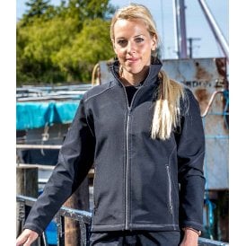 Result Work-Guard Ladies Treble Stitch Soft Shell Jacket