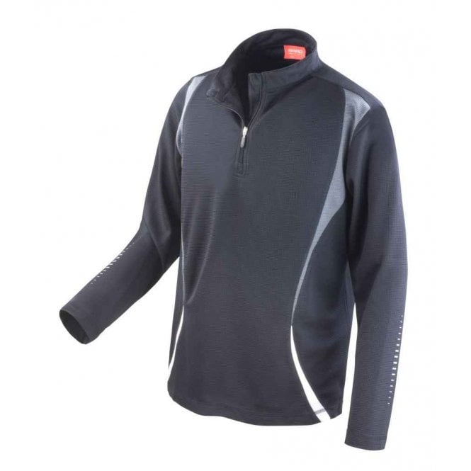 Spiro  Unisex Zip Neck Trial Training Top