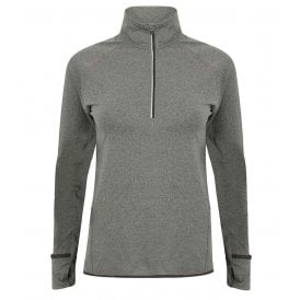 Tombo Ladies Long Sleeve Zip Neck Performance Top