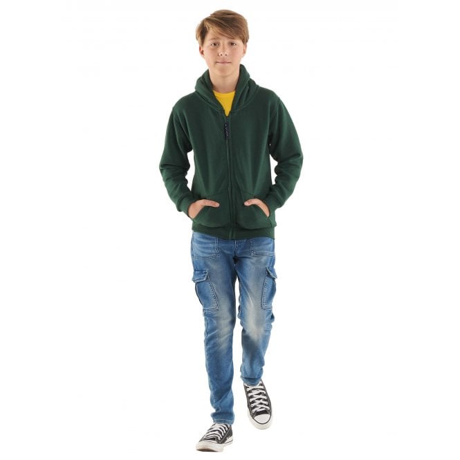 Uneek Clothing Childrens Classic Full Zip Hooded Sweatshirt