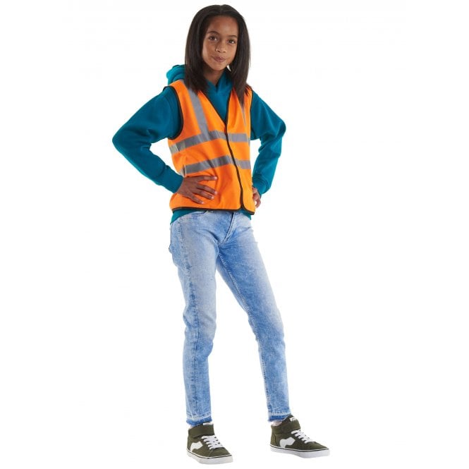 Uneek Clothing Childrens Hi Vis Waist Coat