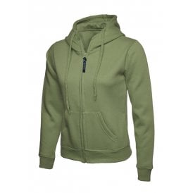 Ladies Classic Full Zip Hooded Sweatshirt