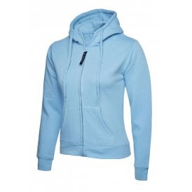 Ladies Classic Full Zip Hooded Sweatshirt