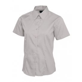 Ladies Pinpoint Oxford Half Sleeve Shirt