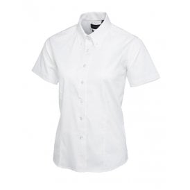 Ladies Pinpoint Oxford Half Sleeve Shirt