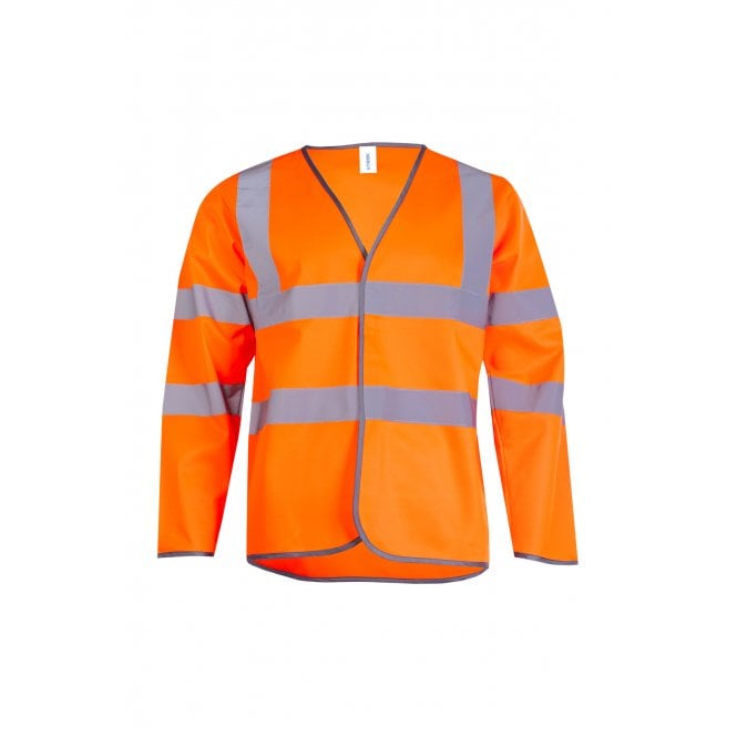 Uneek Clothing Long Sleeve Hi Vis Safety Waistcoat