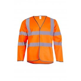 Long Sleeve Hi Vis Safety Waistcoat